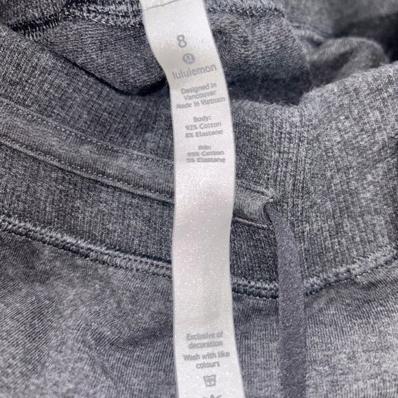 Lululemon Casual Cotton-Blend Skirt — Dark Charcoal Gray — Size 8 - Picture 4 of 5